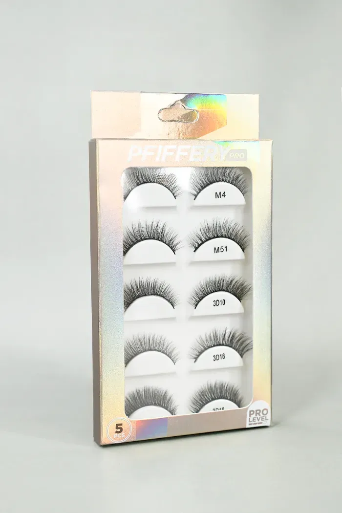 Kit de pestañas postizas tira x5